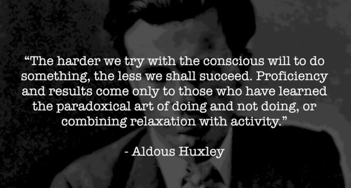 The Paradoxical Art of Doing and Not Doing